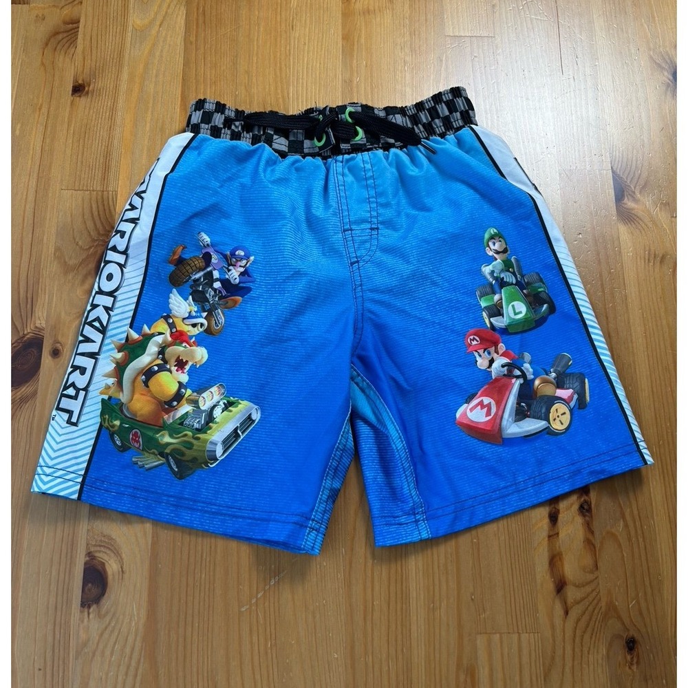 Boys Mario Kart Swimming Trunks Size 6/7